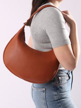 Schoudertas Oxer Leder Etrier Bruin oxer EOXE017M-vue-porte